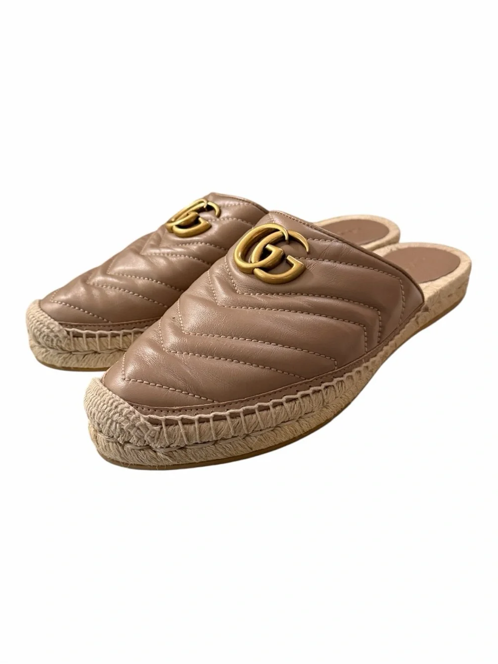Gucci GG Marmont Espadrille Mules